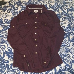 Dark maroon Converse button up